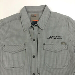 5.11 Tactical NEW Medium Women's Button Trek Trail Outdoor Striped LS Shirt